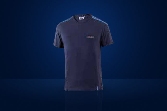 Sparco Martini Racing Top Stripes T-Shirt – Navy