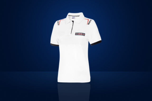 Sparco Martini Racing Women's Embroidered Polo Shirt – White