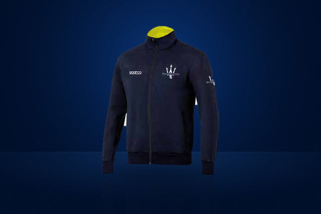 Sparco Maserati Corse Full Zip Sweatshirt – Navy