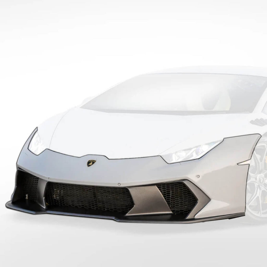 Vorsteiner Front Bumper with Front Spoiler Novara Edizione (Gloss Carbon) for Lamborghini Huracan LP610-4 / LP580-2