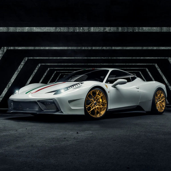 Vorsteiner Front Bumper with Front Spoiler VX AERO (Gloss Carbon) for Ferrari 458 Italia 2009-2015