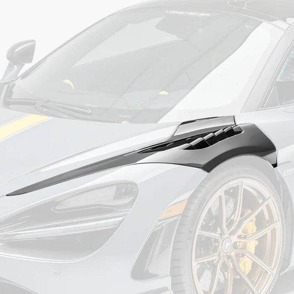 Vorsteiner Front Fenders with Integrated Vents Silverstone Edition (Gloss Carbon) for McLaren 720S Coupe 2017+