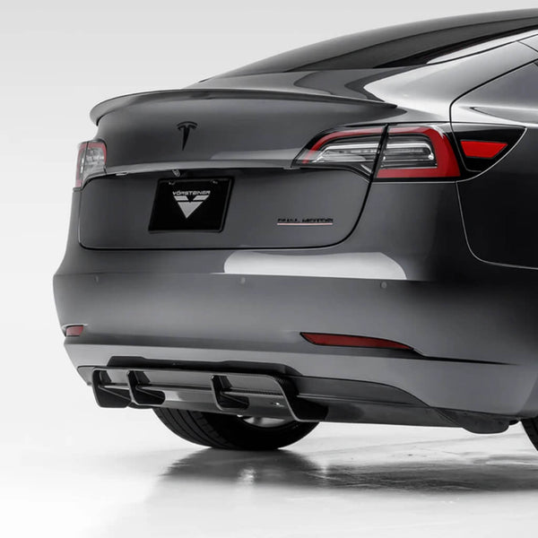 Vorsteiner Rear Diffuser Volta (Gloss Carbon) for Tesla Model 3 2017+