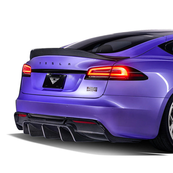 Vorsteiner Rear Diffuser VRS (Satin Carbon) for Tesla Model S Plaid 2021+