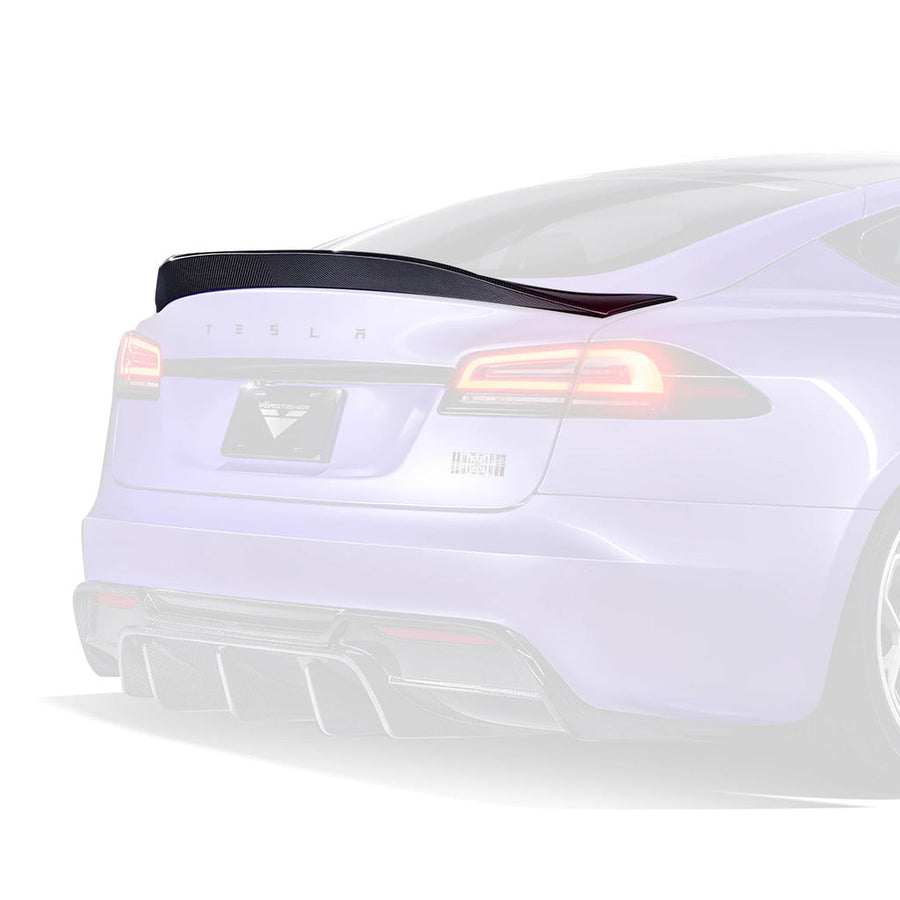 Vorsteiner Decklid Spoiler VRS (Gloss Carbon) for Tesla Model S Plaid 2023+