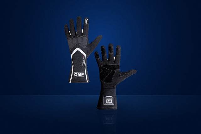 OMP Tecnica-S Racing Gloves – Black / White