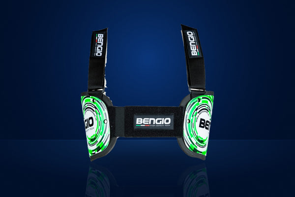 Bengio Bumper Standard Karting Rib Protector – White / Green