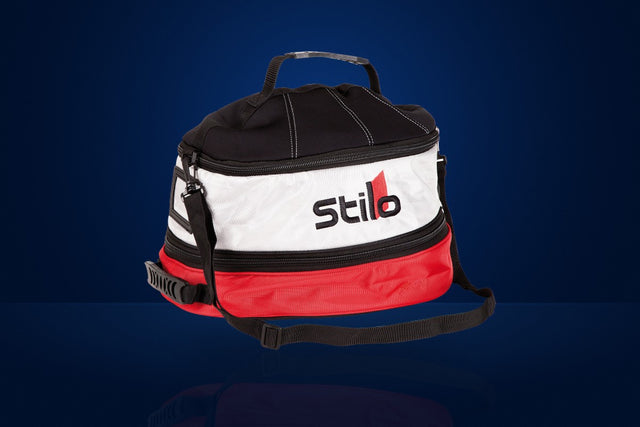 Stilo Three-Colour Helmet and HANS Bag