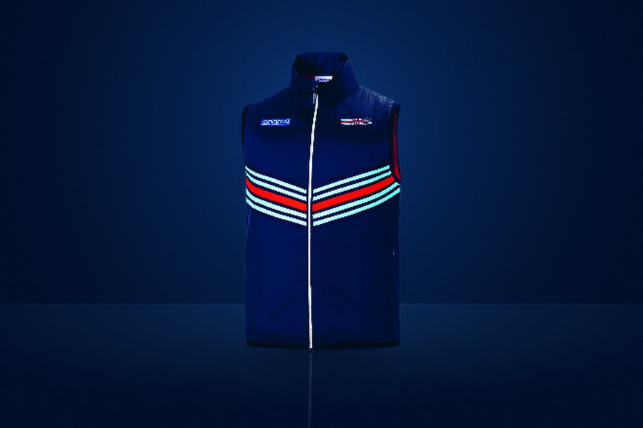 Sparco Martini Racing Striped Vest – Navy