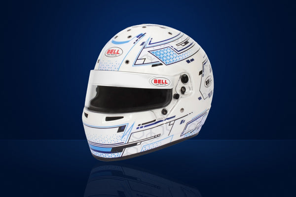 Bell RS7-K Karting Helmet – White / Blue