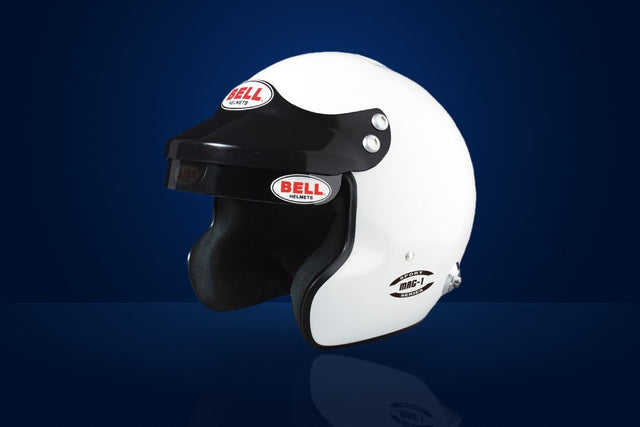 Bell MAG-1 Race Helmet (without HANS clips) – White