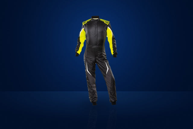 OMP Tecnica Evo Race Suit (2020 MY) – Black / Fluo Yellow