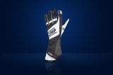 OMP KS-1R Karting Gloves – Black / White / Silver