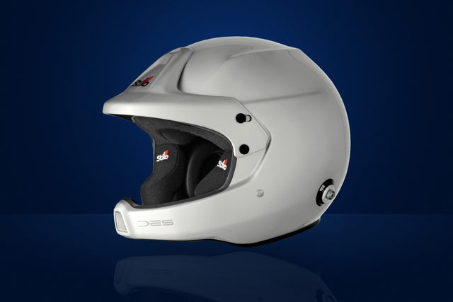 Stilo WRC DES Composite Race Helmet (WRC headset, with HANS clips) – Grey