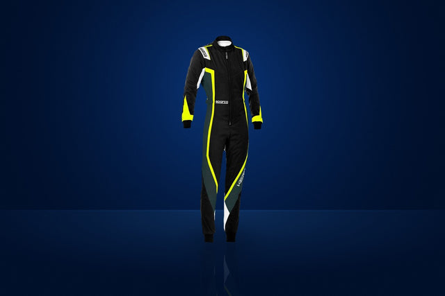 Sparco Kerb Lady Women's Karting Suit – Black / Grey / Fluo Yellow