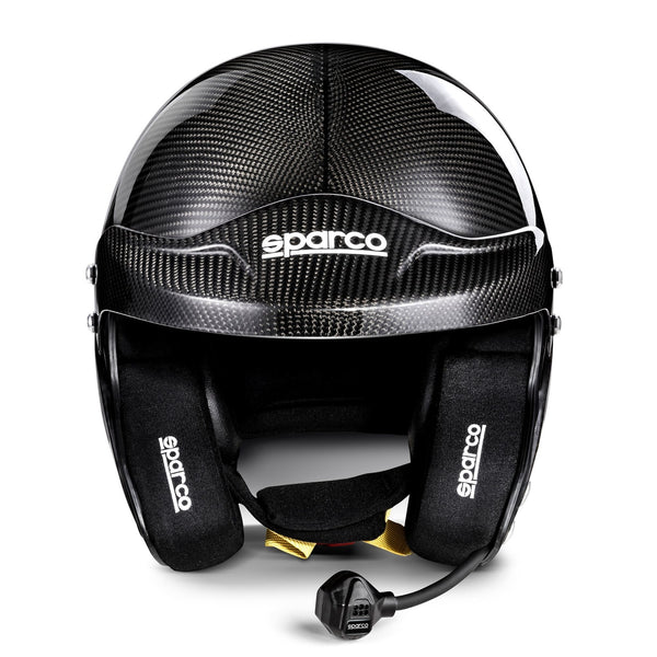 Sparco Sky RJ-7 / RJ-7i Carbon Open-Face Race Helmet (with HANS clips) – Carbon
