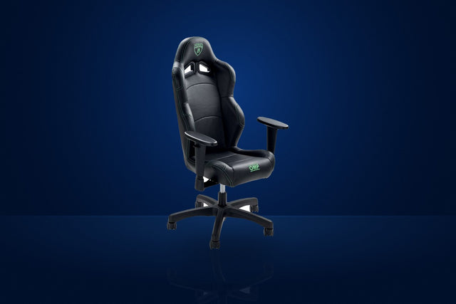 OMP Lamborghini Collection Mini Office Chair – Black / Green