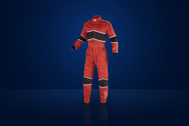 OMP Blast 2 Mechanic Suit – Red / Black / White