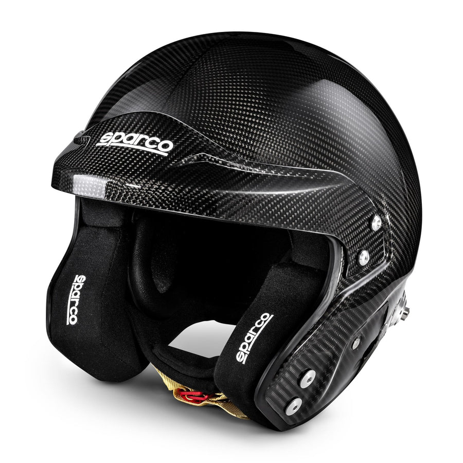 Sparco Sky RJ-7 / RJ-7i Carbon Open-Face Race Helmet (with HANS clips) – Carbon