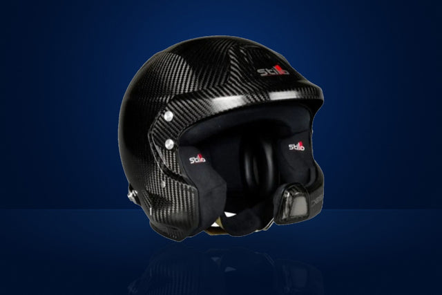 Stilo WRC DES Zero 8860 Open-Face Race Helmet (WRC headset, with HANS clips) – Carbon