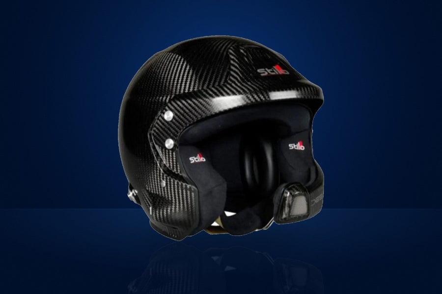 Stilo WRC DES Zero 8860 Open-Face Race Helmet (WRC headset, with HANS clips) – Carbon