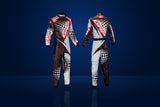 OMP KS-2R Karting Suit – Black / Silver / Red