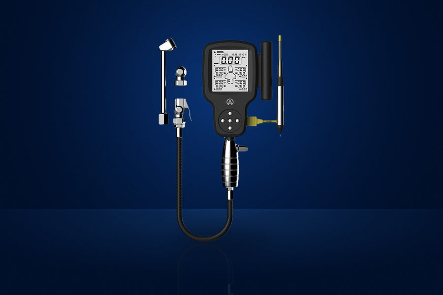 Alfano Digital Tyre Pressure Gauge (0-6 bar) with Pyrometer