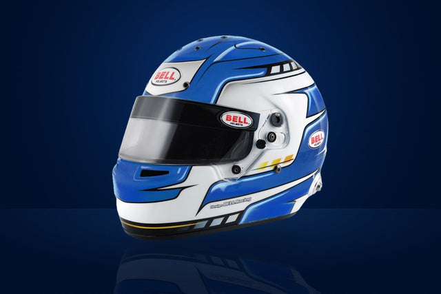 Bell RS7 Pro Falcon Race Helmet (with HANS clips) – Blue