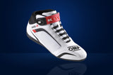 OMP KS-2 Karting Shoes – White / Black / Red