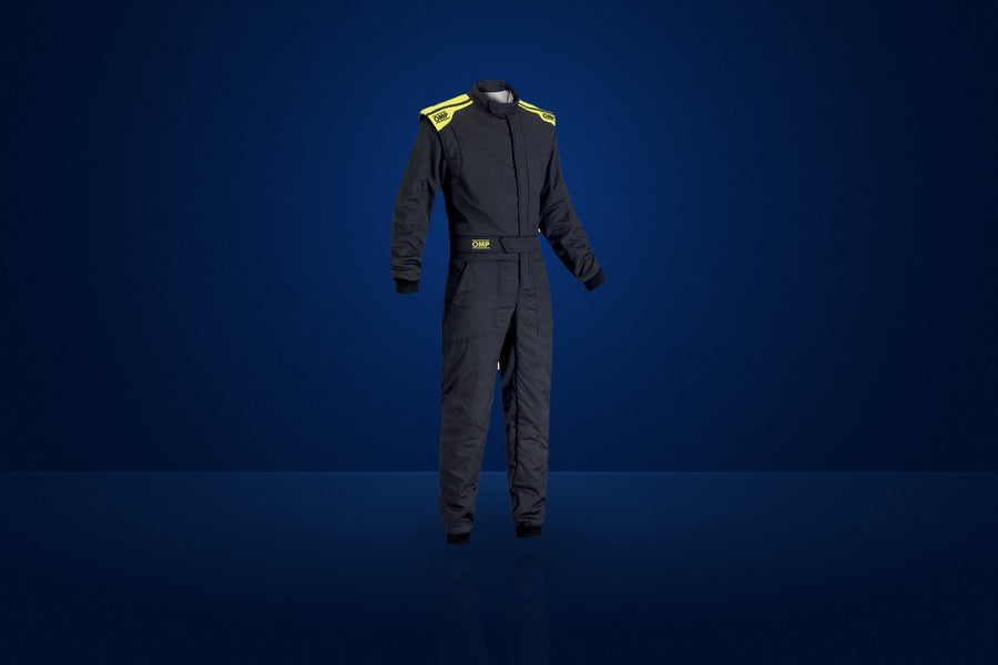 OMP First-S Race Suit (2019 MY) – Anthracite / Fluo Yellow