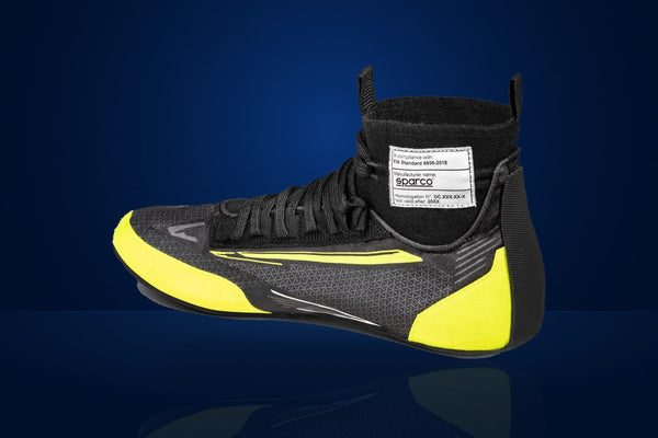 Sparco Superleggera Racing Shoes – Black / Fluo Yellow