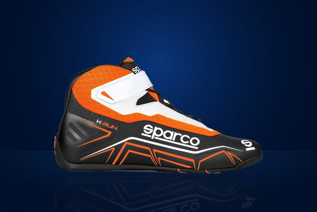Sparco K-Run Karting Shoes – Black / Fluo Orange