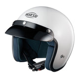 Sparco Club J-1 Open-Face Helmet – White