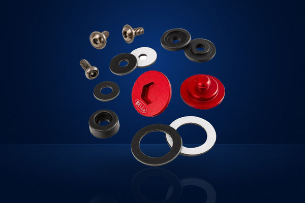 Bell SV Visor Pivot Kit (for SE03 / SE05) – Red