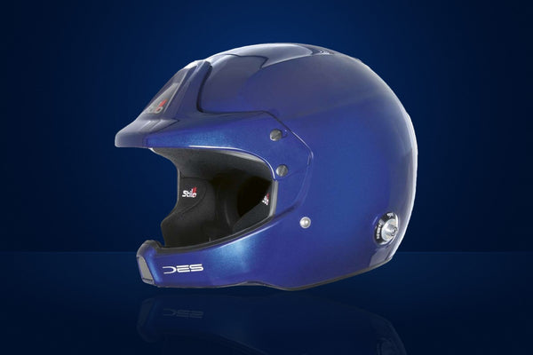 Stilo WRC DES Composite Race Helmet (WRC headset, with HANS clips) – Navy