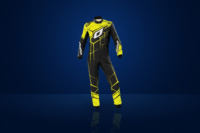 OMP One Art Race Suit – Black / Yellow