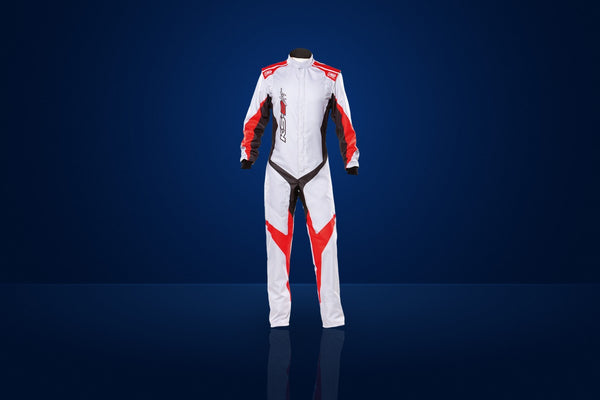 OMP KS-2 Art Karting Suit – Grey / Red