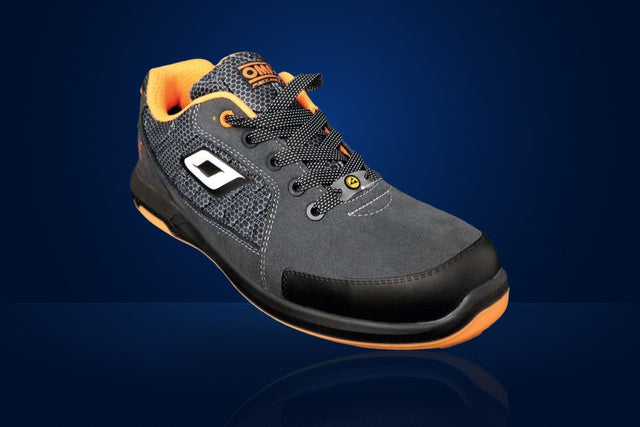 OMP Pro Sport Mechanic Shoes – Black / Orange