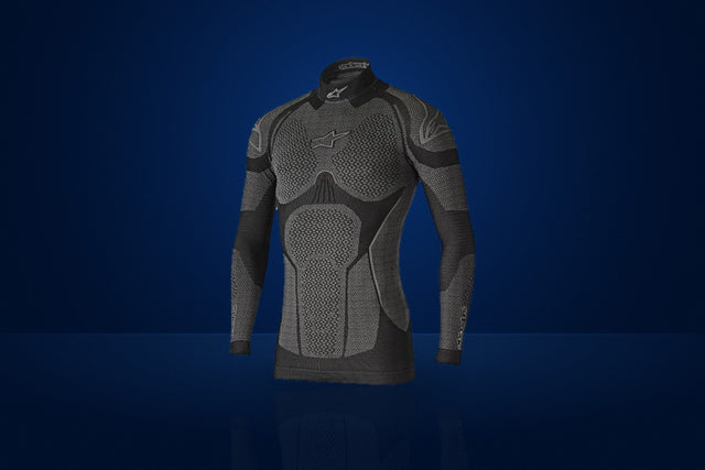 Alpinestars Ride Tech Winter Karting Base Layer Top (Long Sleeve) – Black / Grey