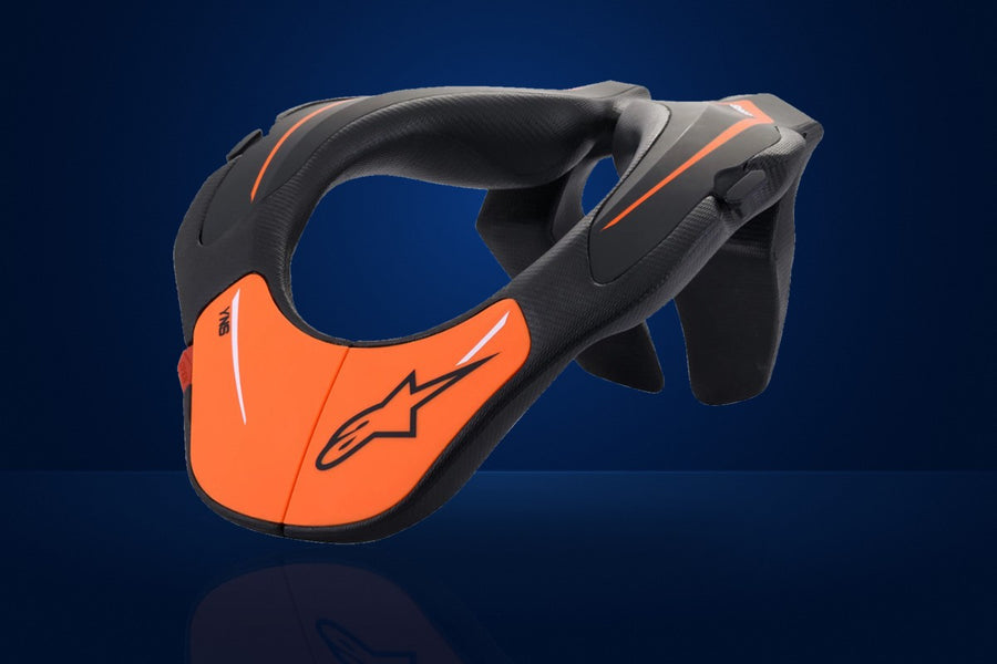 Alpinestars Kids Karting Neck Protector – Black / Orange