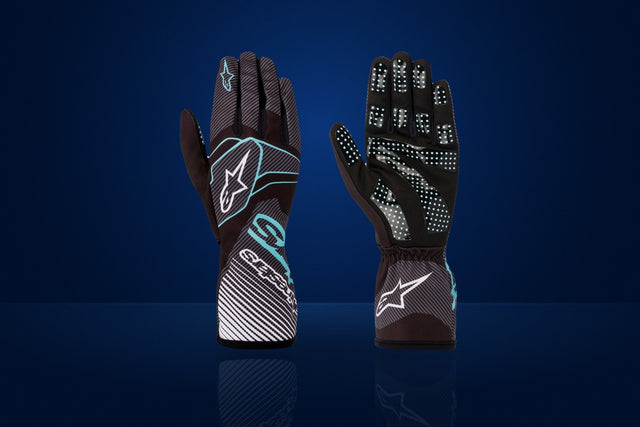 Alpinestars TECH-1 K RACE S v2 Karting Gloves – Black / Turquoise