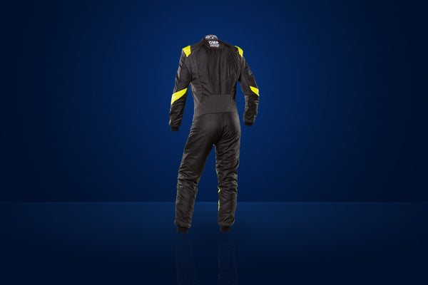 OMP One Evo X Race Suit – Black / Fluo Yellow