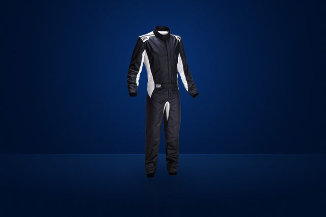 OMP One-S Race Suit (2019 MY) – Black / White