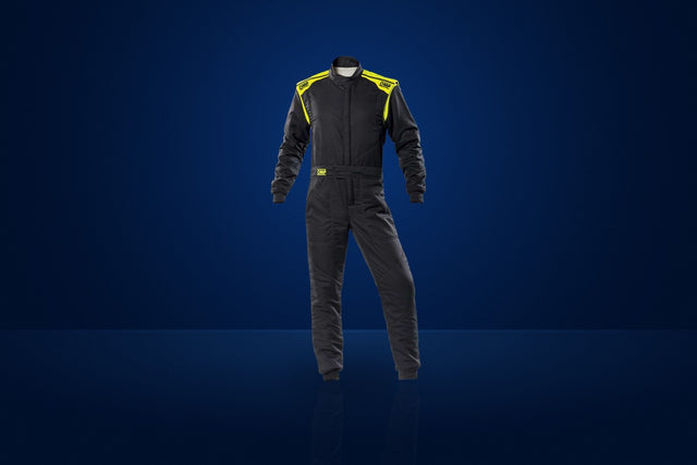 OMP First-S Race Suit – Anthracite / Fluo Yellow