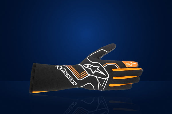 Alpinestars TECH-1 RACE v3 Racing Gloves – Black / Fluo Orange
