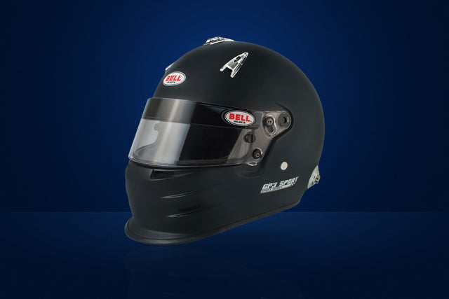 Bell GP3 Sport Race Helmet (with HANS clips) – Matte Black