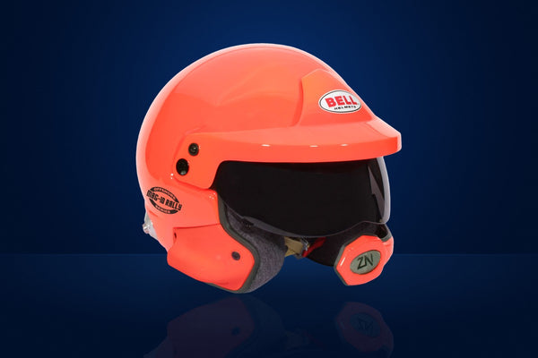 Bell MAG-10 Rally Pro Race Helmet (ZN / Nexus headset, with HANS clips) – Orange