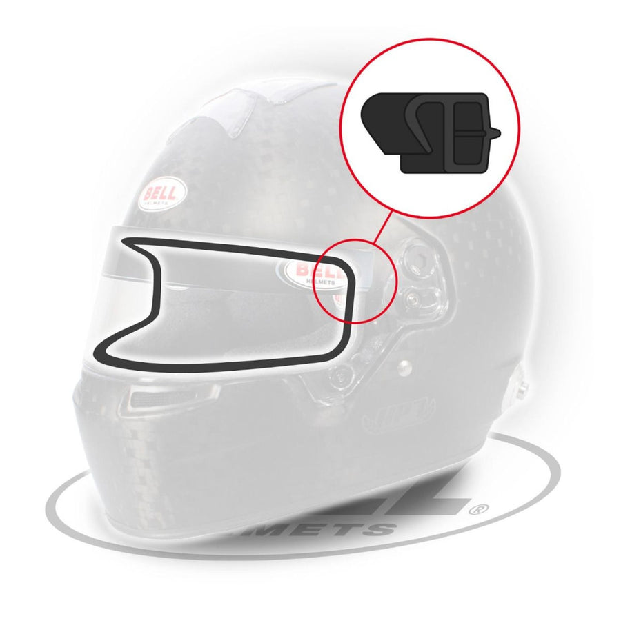Bell Visor Eyeport Trim Edge Rubber (77 cm) – Black