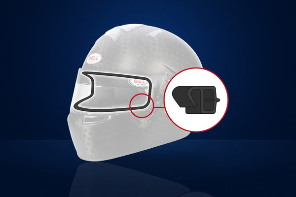 Bell Visor Eyeport Trim Edge Rubber (77 cm) – White