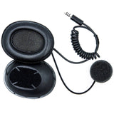 ZeroNoise Headset for Full-Face Helmets (Male Nexus 4-Pin, Built-in Earcups and Speakers) – Black